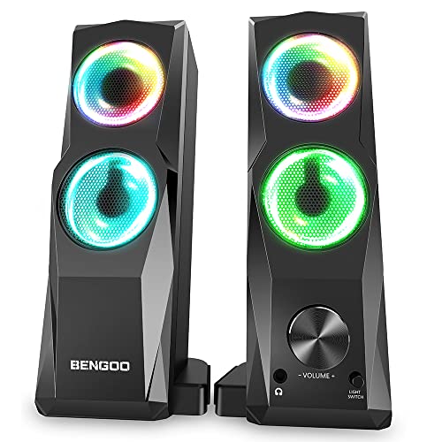 BENGOO GS01 Computer Speakers, Maneuverable SoundBar, Gaming Speakers