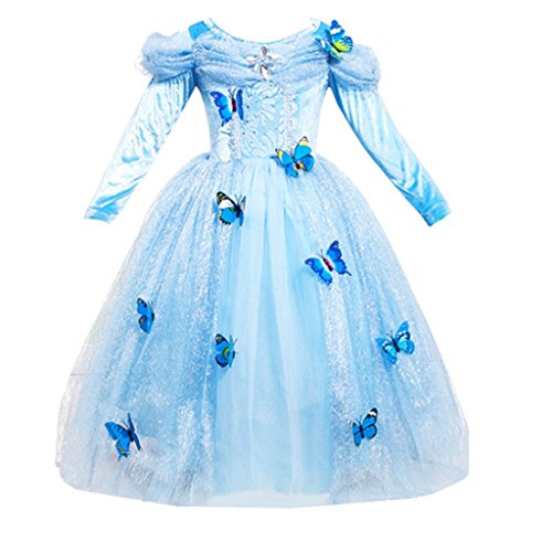 DreamHigh Cinderella Butterfly Party Girls Costume Dress Size 3-4 Years