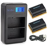 SmilePowo TWO LP-E6,LP-E6N Battery and Charger for Canon EOS 80D,70D,60D,7D,6D,5Ds,5D Mark III, 5D Mark II,SLR Camera,BG-E14,BG-E13, BG-E11,BG-E9, BG-E7, LC-E6,BG-E6,Battery Grip