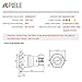 APIELE 16mm Momentary Push Button Switch On Off Stainless Steel with 12V LED Angel Eye Head for 16mm 0.63
