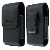 Leather Vertical Belt Clip Case Pouch Cover Magnetic Closure for LG 306G NEW!