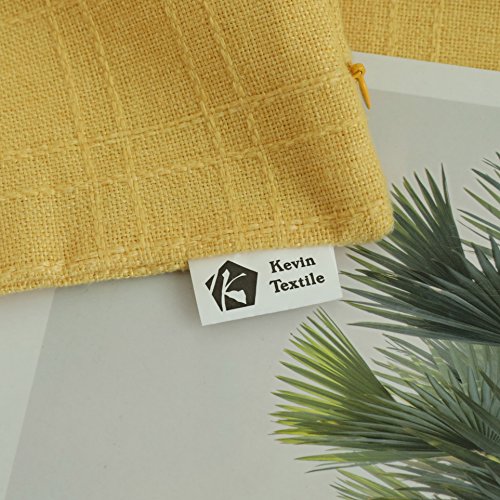 image for Kevin Textile Warm Checkered Plaid Pillow Covers Simple Garden Style C