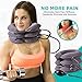 Cervical Neck Traction Device Brace - Provides Spine Alignment Support for Chronic Neck & Shoulder Pain Relief - Inflatable Stretcher Collar for Home Therapy - Improves Neck Posture - Faster Air Fill