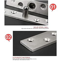 2pcs Pivot Hinge Rotating Hinge 360 Degree