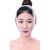 V Line Lifting Chinstrap, V Line Mask Reusable Face Strap for Sleeping, V-Shaped Belt Face Mask Double Chin Reducer,Facial Strap Chin Up Mask for Sagging,Pink