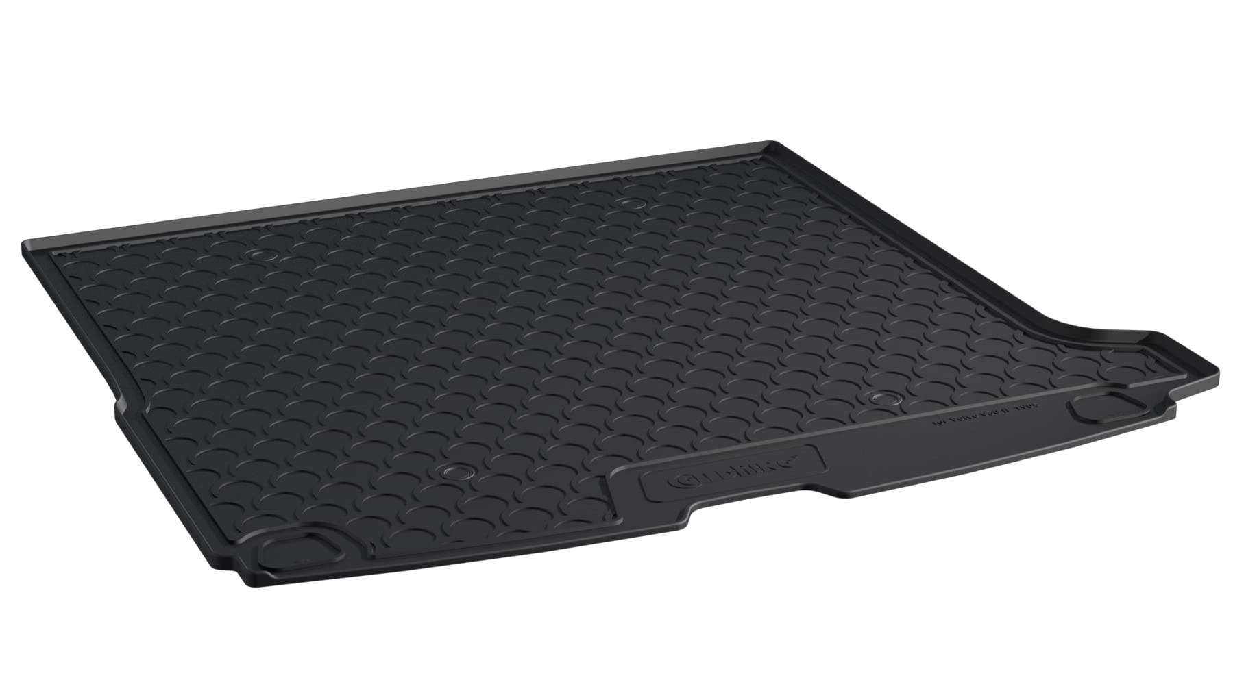 Gledring Rubbasol (Rubber) Trunk mat compatible with Volvo V60 II 2018-, Black