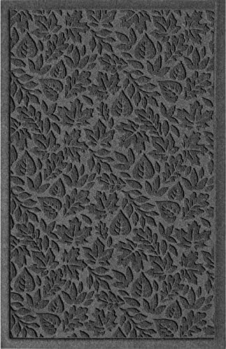 American Floor Mats Fall Day Designer Charcoal 3' x 5' Entrance Floor Mat with Gripper Backing