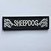 SpaceAuto Decorative Sheepdog Embroidered Military Tactical Morale Patch Tag 3.74