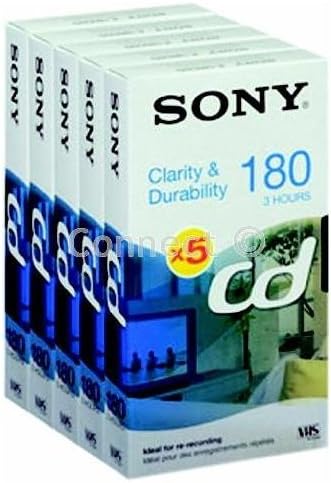 Sony E180 VHS - Cinta de vídeo para cassette (180 minutos): Amazon.es: Electrónica