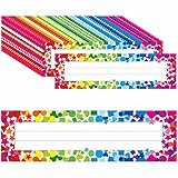 40PCS Desk Nameplates, Double Sided PET Film