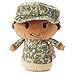 Hallmark Itty Bitty Green Military Camo African-American Girl