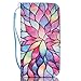 S5 Case, Samsung Galaxy S5 Case, Lwaisy [Wrist Strap] [Stand Function] Premium PU Leather Wallet Phone Case Flip Cover Built-in Card Slots for Samsung Galaxy S5 (Water Lily)