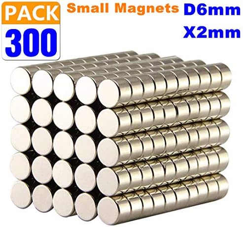 Round Refrigerator Magnets,Disc Round Office N52 Magnets,Handcraft Crafts Magnes Premium Brushed Nickel for Fridge,Whiteboard,Dry Erase Board in Home,Kitchen,Office,School (Nd-D6X2mm)