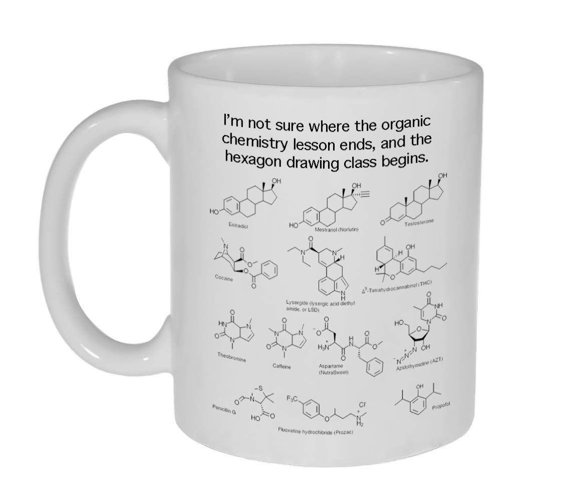 Organic Chemistry Mug 11oz Coffee or Tea Cup Handmade