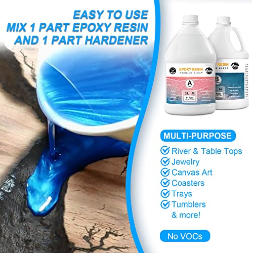 Deep Pour Epoxy Resin Crystal Clear Fiberglass Table Top Resina Epoxica