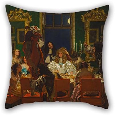 18 X 18 Inches / 45 By 45 Cm Oil Painting Augustus Leopold Egg - The Life Of Buckingham Cushion Covers Each Side Ornament And Gift To Kids Room Dining Room Office Boys Bar Bedroom