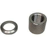 1/2" x28 Thread Protector with 1/2-28 Crush Washer (Silver)