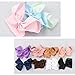 Pretty See Grosgrain Ribbon Bow Hair Clips 6'' Large Boutique Hair Bows for All Ages, 20Pcs/Set
