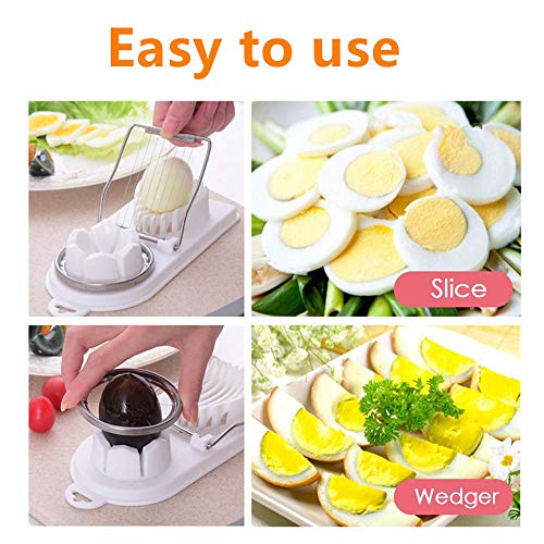 Egg Cutter, Heavy Duty Egg Slicer Mushroom Slicer with Stainless Steel Wires Great for Sandwiches, Salads and Appetizer