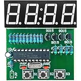 Gikfun C51 4 Bits Digital LED Electronic Soldering Clock Kits Electronic Practice Learning Board DIY Kit for Arduino EK1939