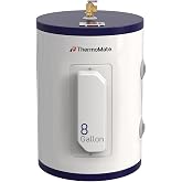 ThermoMate Tank Water Heater Electric, 8 Gallon Small Point of Use Residential Hot Water Heater, 1500W 120Volt Compact, Adjustable Thermostat, UL Listed (ES900)