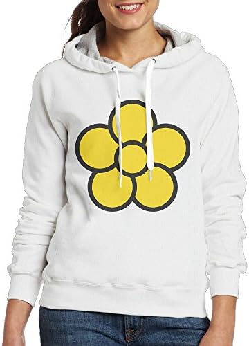 Women Yellow Flower Long Sleeve Sweatshirt Fashion Hoodies