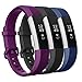Keasy Replacement Bands Compatible with Fitbit Alta and Fitbit Alta HR, Soft Silicone Wristbands with Secure Metal Buckle for Men Women
