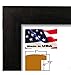 US Art Frames 17x22 Black 1 Inch, Nugget MDF Wood Composite Picture Poster Frame