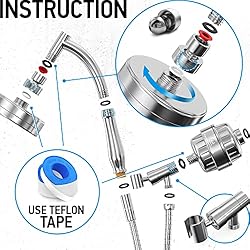 AquaHomeGroup Handheld Shower Head with Filter - 20