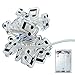 MUMENG 1 Set of 2M 20 LEDs Music Symbols String Lights Silver Wire Fairy Lights Christmas Decoration Indoor Use (Warm White)