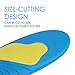 Shoe Insoles and Arch Support Sport Inserts For Shock Absorption and Cushioning , HLYOON shoe inserts Size 9 - 14