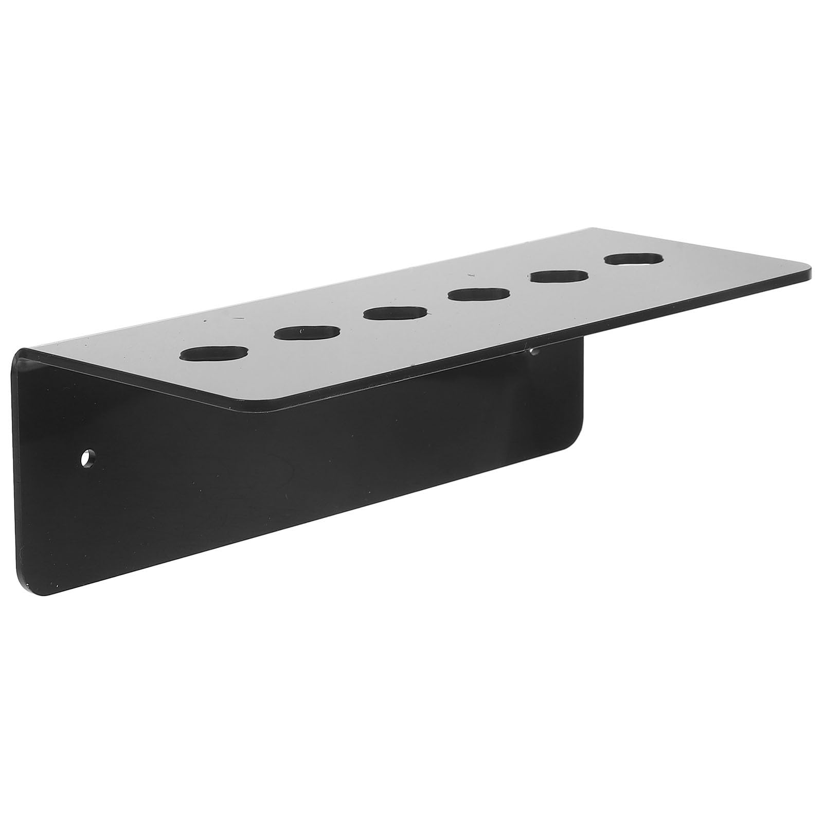 Lurrose Wall Mounted Salon Scissors Holder Acrylic Organizer with 6 Slots 5.5 X 3 Inch Space Saving Hairdresser Scissor Rack for Barber Shop and Home