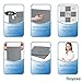 Cube Storage Baskets For Organizing - 11 Inch - Set of 8 Heavy-Duty Storage Cubes For Storage and Organization. Makes The Perfect Bins For Cubby Storage Boxes Or Cube Storage Organizer (Grey)