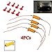 LED Load Resistor Pack of 4 LED Indicator 50W 6Ω Flash Rate Relay Turn Signal Load Resistor