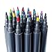 Magicdo 24 Colors Dual Tip Brush Marker Pens with Fine Tip and Brush Pens for Bullet Journal Coloring Book Note Taking Writing Planning Art Project