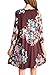 AlvaQ Women Casual Dresses for Juniors Fall Ladies Cotton Floral Maternity Midi Tshirt Dress, Purple, Large
