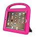 eTopxizu Kids Case with Built-in Screen Protector for iPad 4, iPad 3 and iPad 2, Shockproof Convertible Handle Stand Case Cover for iPad 2nd 3rd 4th Generation, Rose Pink