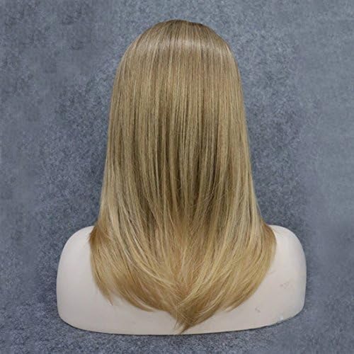 UniWigs Hope Synthetic Mono Topper, 8.5"×9" Large Cap Base Hairpieces, Mixed Color for Hair Loss or Thin Hair (24B-18T)