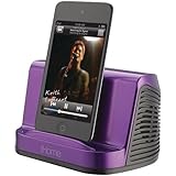 iHome iHM16U Portable Stereo Speaker System for iPad, iPod and MP3 Player, 3.5 mm line-in (Purple)
