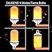 DILISENS LED Flame Effect Light Bulbs-Newest Upgraded 4 Modes Flickering Fire Simulated Lamps-for Halloween/Christmas Decoration/Home/Festival, Small, 2 Count