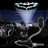 Komingo Sold Multifunction Car Dome Lamp Work As USB Car Charger & Projector Lights with Cold Blue Bat Batman Projection Films