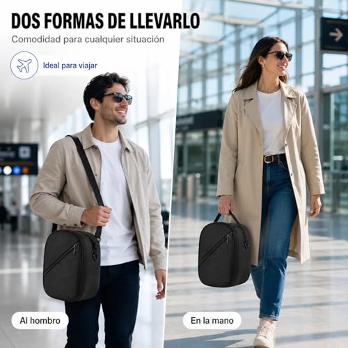 OIUBJDA Transporte compatible Meta Quest/Quest 3/Quest 2/Quest Pro VR,Bolsa para Gafas VR,Meta Quest Caja protectora,Estuche de Viaje protege y la lente
