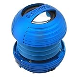 XBOOM Mini Portable Capsule Speaker with Rechargeable Battery and Enhanced Bass+ Resonator - Blue