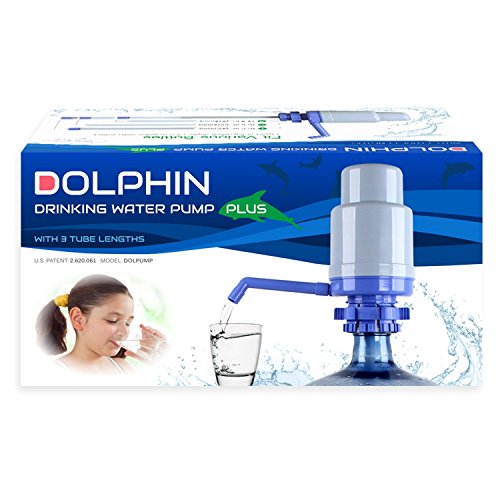 2PK | Improved New Generation Dolphin Water Bottle Pump with 4 Tubes (Fits Most 2-6 Gallon Water Coolers [Excluding Glass]) - Thumbnail 3