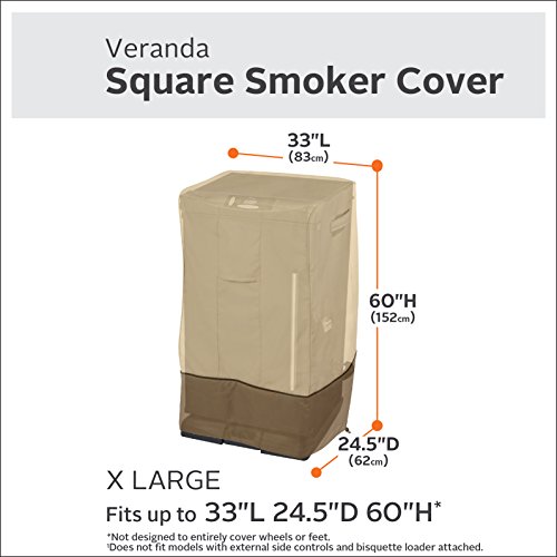 Classic Accessories 55-857-051501-00 Veranda Square Smoker Cover, X-Large