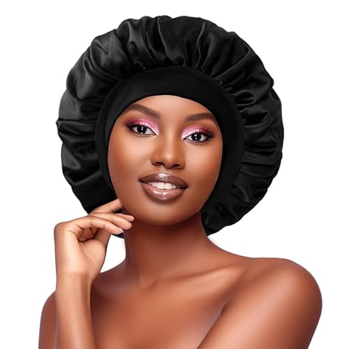 KEPUWAY Satin Silk Bonnet for Sleeping,Satin Silk Hair Bonnets for