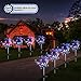 Solar Firework Light, 105 LED Multi-Color Outdoor Firework Solar Garden Decorative Lights for Walkway Pathway Backyard Decoration Parties (6 Pack)