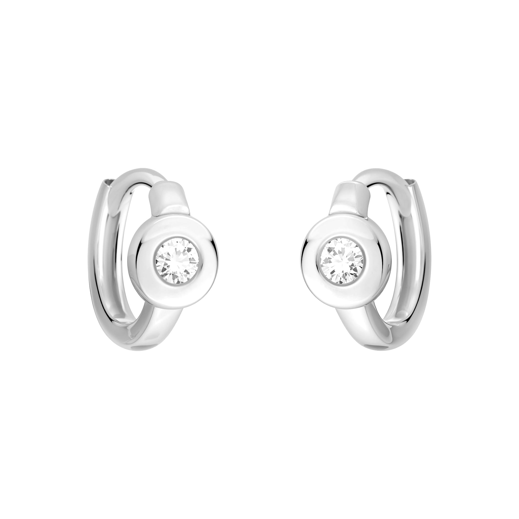 SOFIA MILANI - Women's Earrings 925 Silver - With Zirconia Stones - Creole - E0456