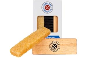 COBBLER'S CHOICE CO. FINEST QUALITY Suede Brush and Eraser - Suede Cleaner - Safe on Suede and Nubuck. Effectively Cleans and Restores Nap - Cobbler's Choice