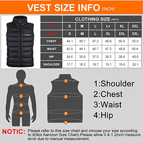 ororo heated jacket manual